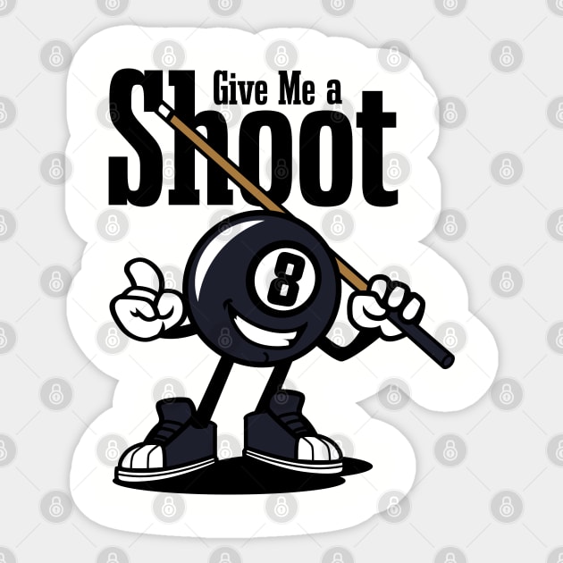 BILLIARD MASCOT Sticker by beanbeardy